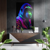 Cool Monkey Brushed Aluminum Dibond Wall Art.